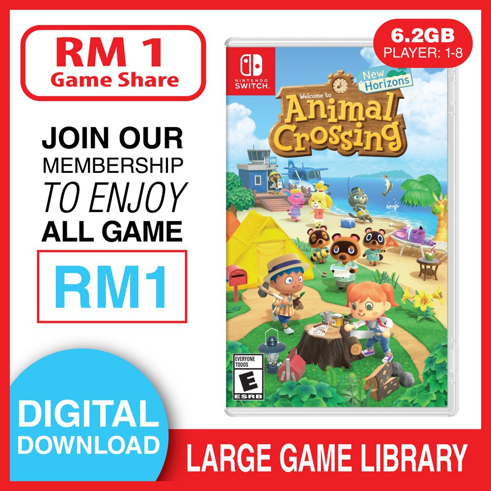 Animal crossing deals digital download switch