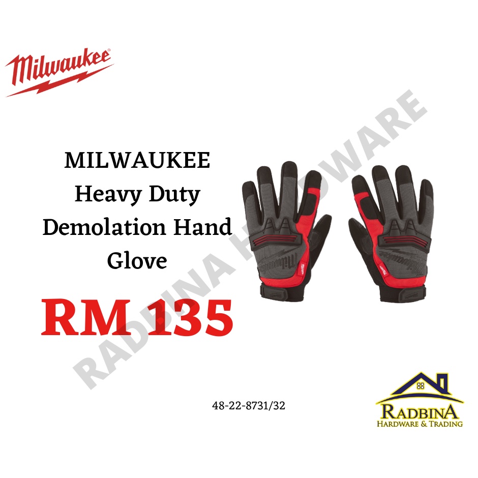 Milwaukee 48-22-8731 Demolition Gloves - Medium