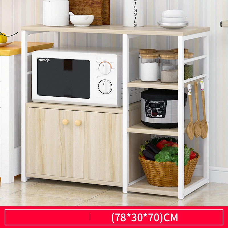 Multifunctional Kitchen Rack Microwave Oven Floor Shelf Storage