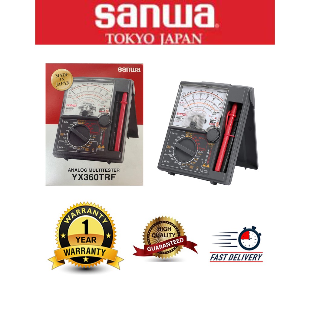 SANWA YX360TRF Analog Multimeter Multi Meter Tester JAPAN or SUNMA Analog  Multi Meter Tester with Cover