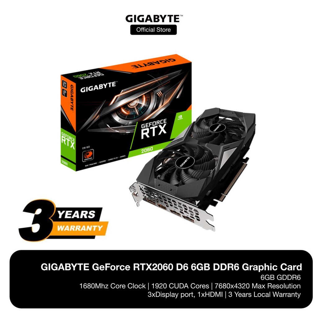 Rtx 2060 sale 6gb ddr6