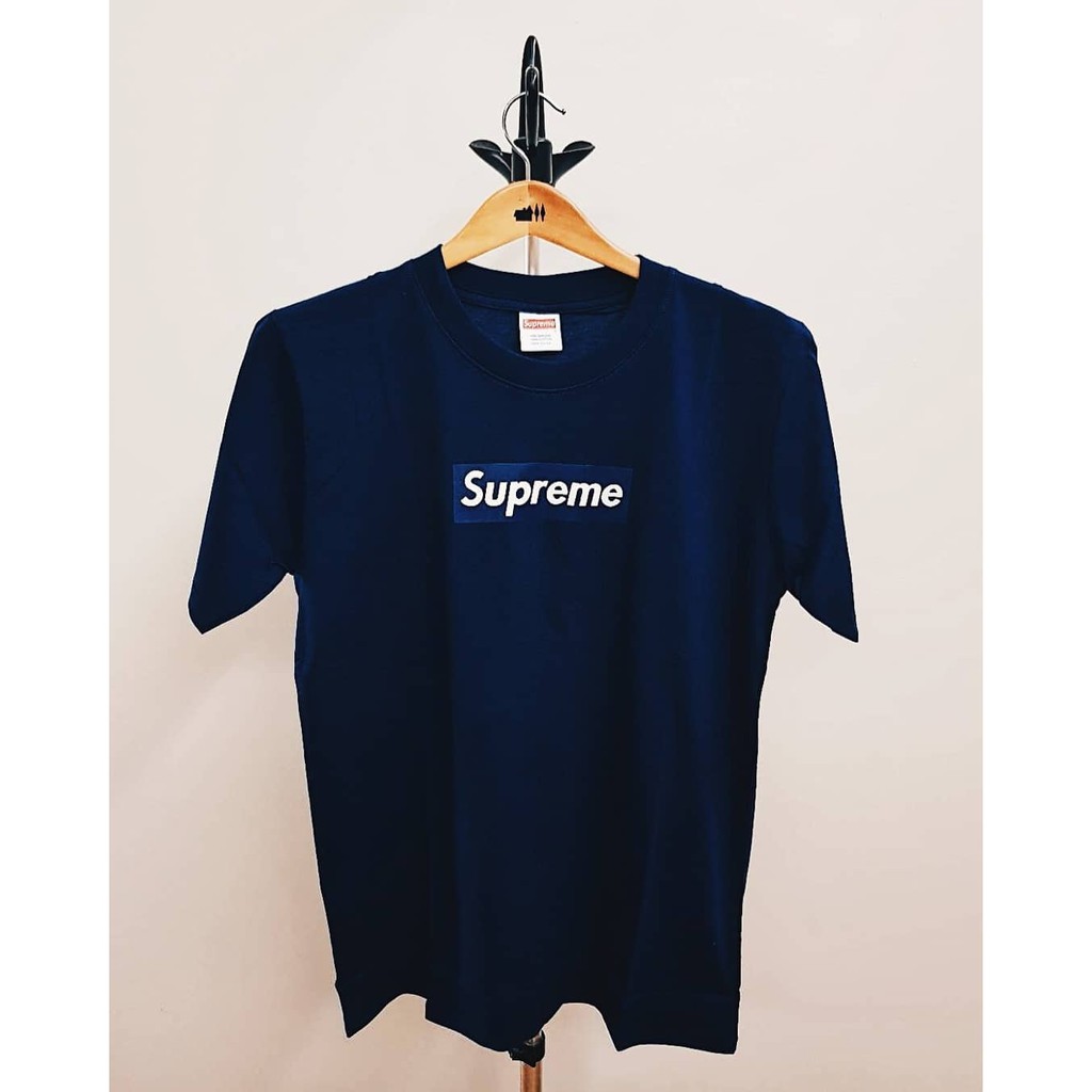 ウクライナ侵攻」 Supreme NYC Tee Navy 紺色 - トップス