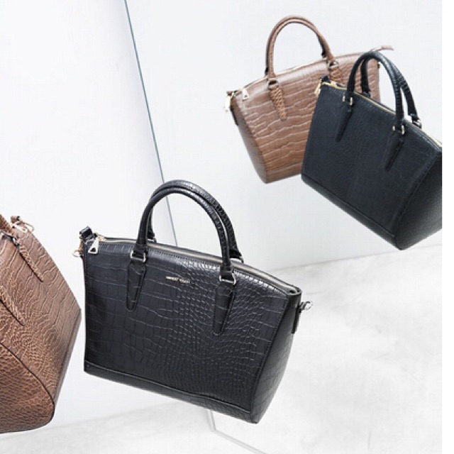 Mango croc cheap tote bag