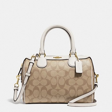 Coach mini bennett satchel in best sale signature canvas