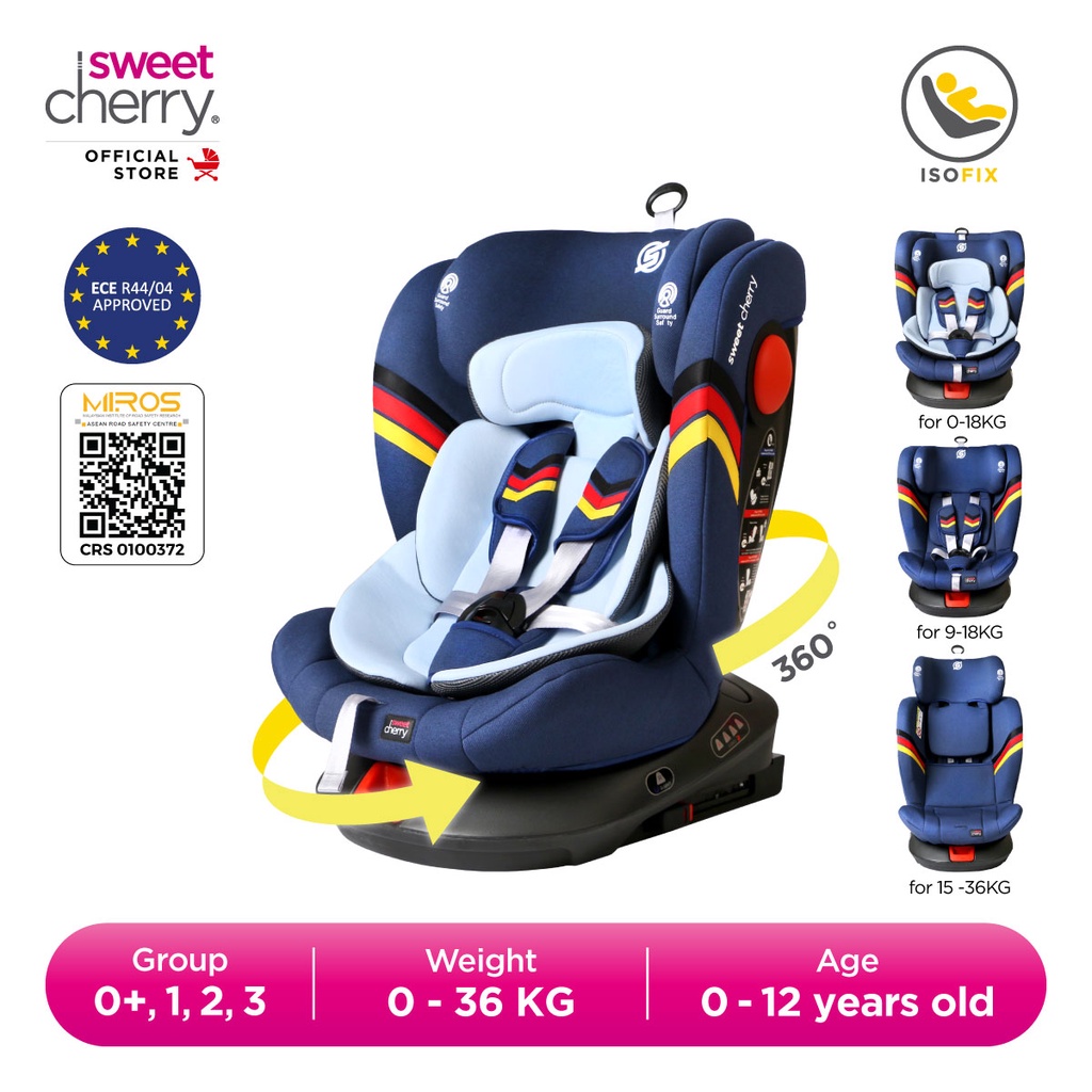 Sweet cherry clearance car seat isofix