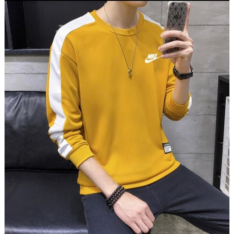 Supreme x nike yellow crew clearance neck