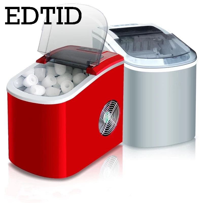 EDTID Mini Automatic Electric Ice Maker Bullet Round Block Ice