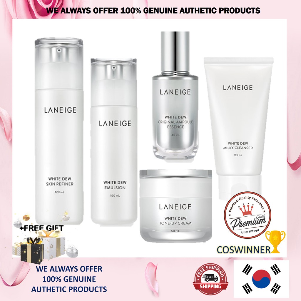 LANEIGE White Dew Skin Refiner Emulsion Essence tone up cream