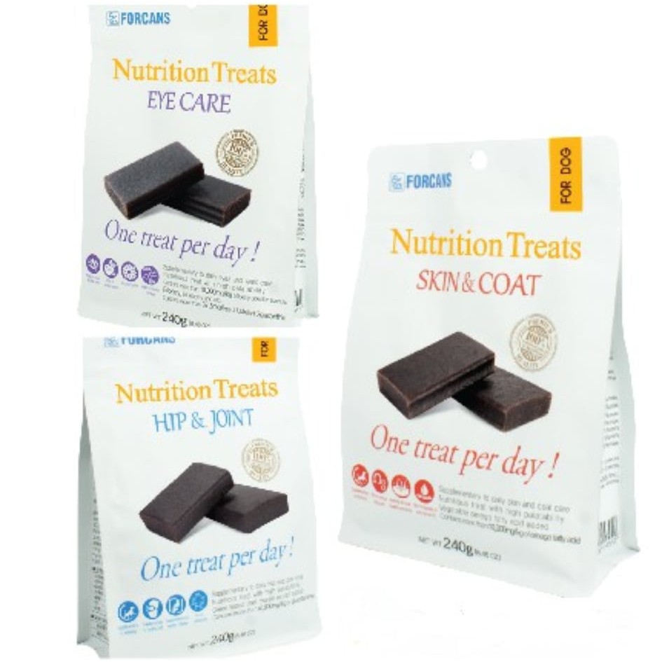 Forcans Nutrition Treats 240g SKIN COAT HIP JOINT EYE CARE