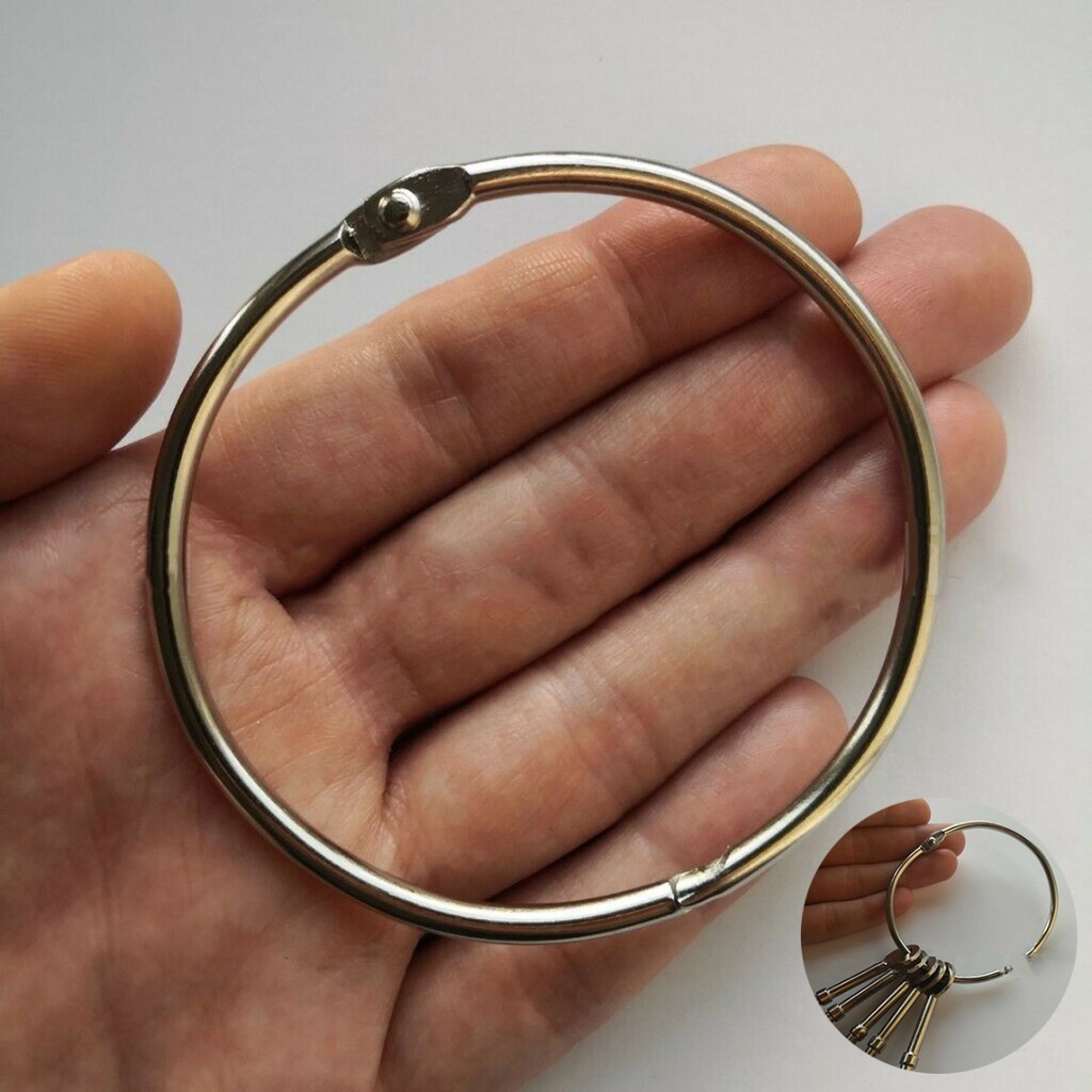 1pc 125mm Extra Large Heavy Duty Key Ring Split Ring Key Ring