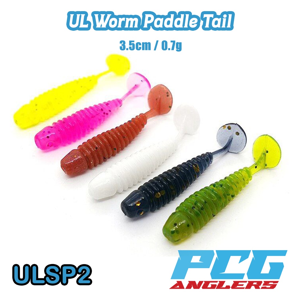 UL Worm Paddle Tail UL Soft Plastic 3.5cm/0.7g Ultralight Paddle