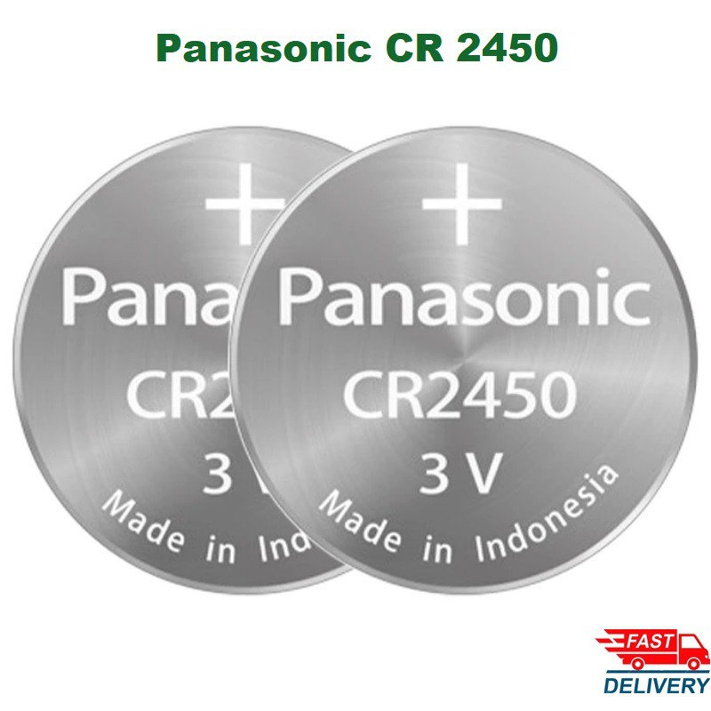 Panasonic CR2450 CR 2450 Lithium 3v Battery [ Pack of 7]