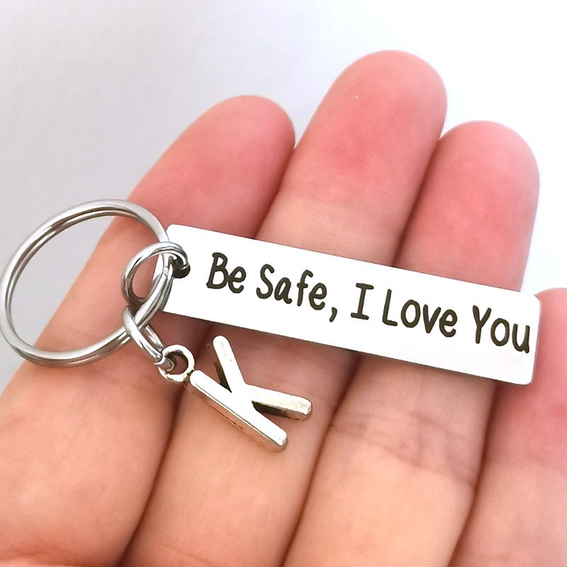 Keychain Ornaments My Niece Christmas 26 I Love You Letters To Never Forget  Keychains Alarm Personal Case Women Cute Key Rings for Women Key Ring