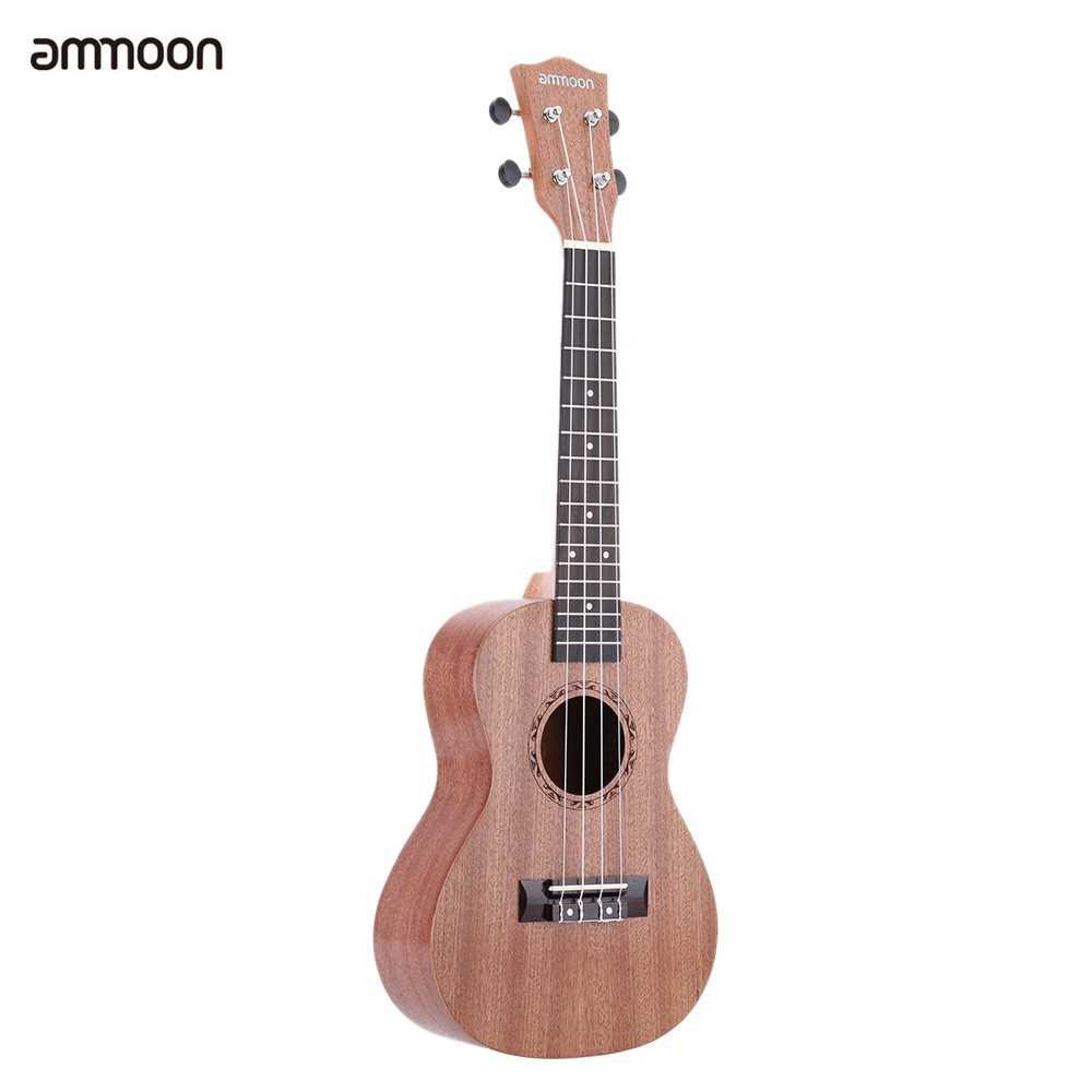 ammoon Sapele Ukulele 4 Strings Rosewood Fretboard Musical