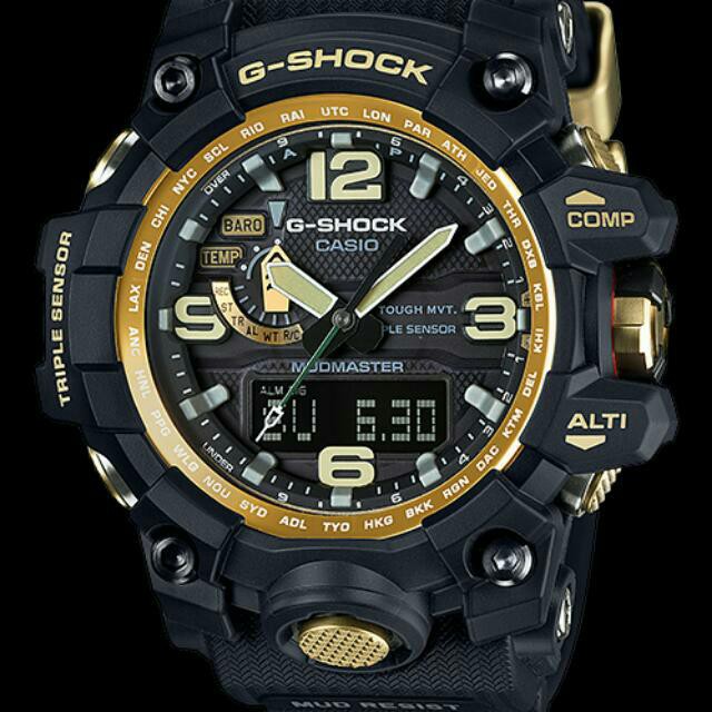 G Shock Mudmaster GWG 1000 Black Gold Red Gold G shock tough