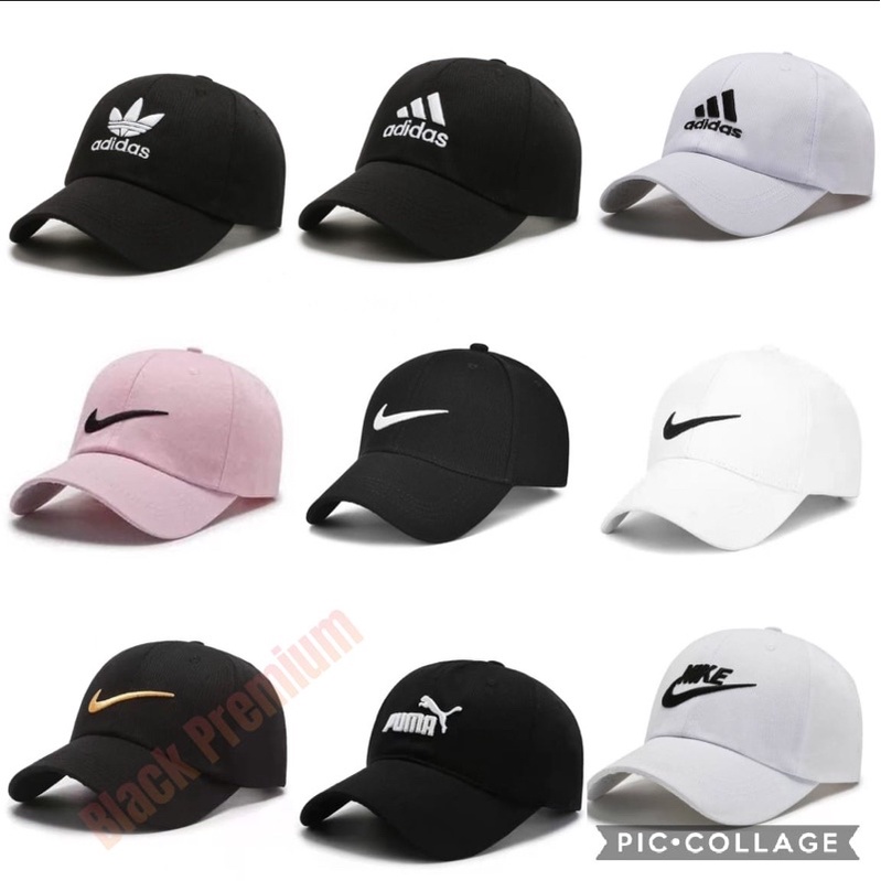 Nike and store adidas caps