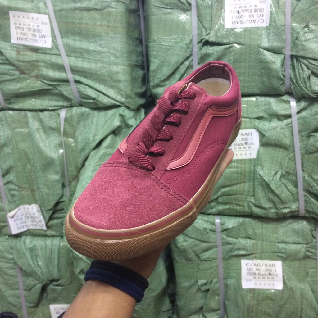 Vans gumsole outlet maroon