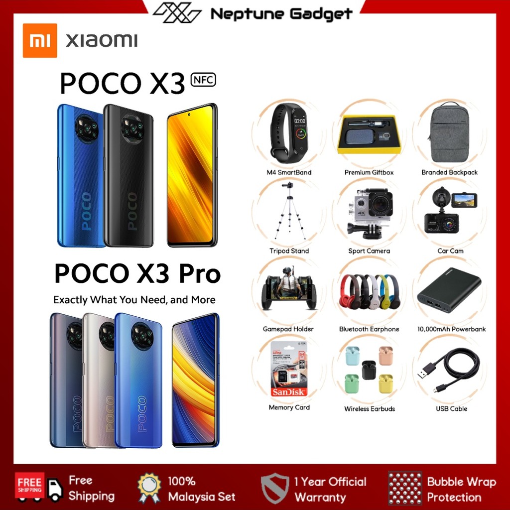  POCO, LLC Poco X3 Pro (128GB, 6GB) 6.67In 120Hz, Snapdragon  860, 48MP 4K Quad Camera, All Day Battery, Dual SIM GSM Factory Unlocked -  US & Global 4G LTE Version (Blue)