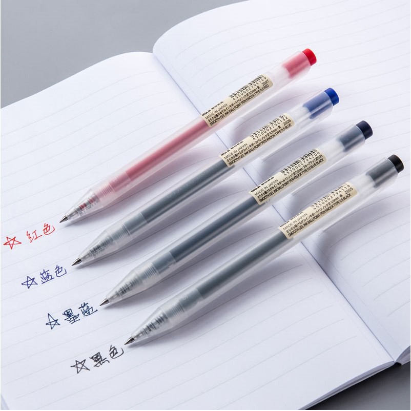 MUJI Smooth Gel Ink Ballpoint Pen Knock Type 0.50mm