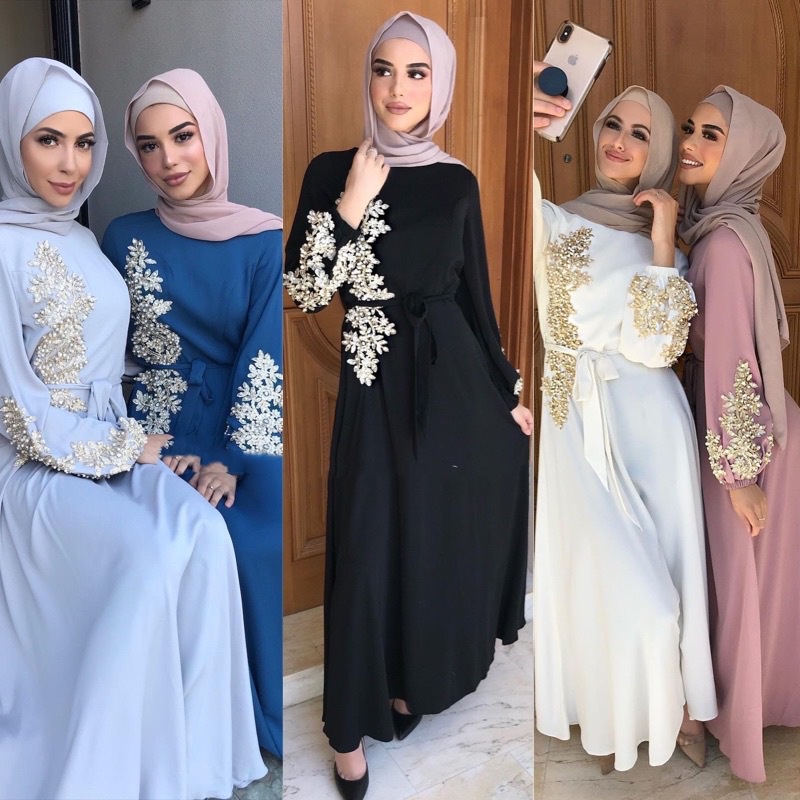 Shein Plus size Maxi Dress/ Abaya/ Pwede Arabian or Muslim Costume ,  Women's Fashion, Dresses & Sets, Dresses on Carousell