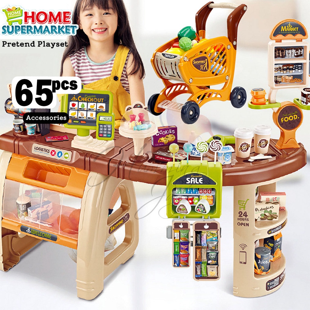 Supermarket pretend hot sale play playset