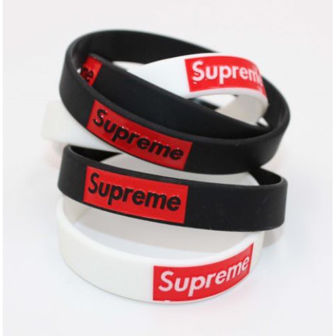 Supreme shop rubber bracelet