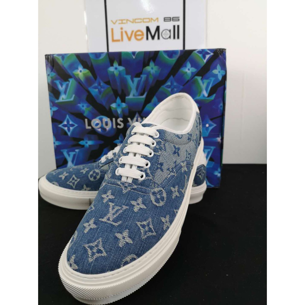 Louis Vuitton Time Out Sneakers Denim-blue