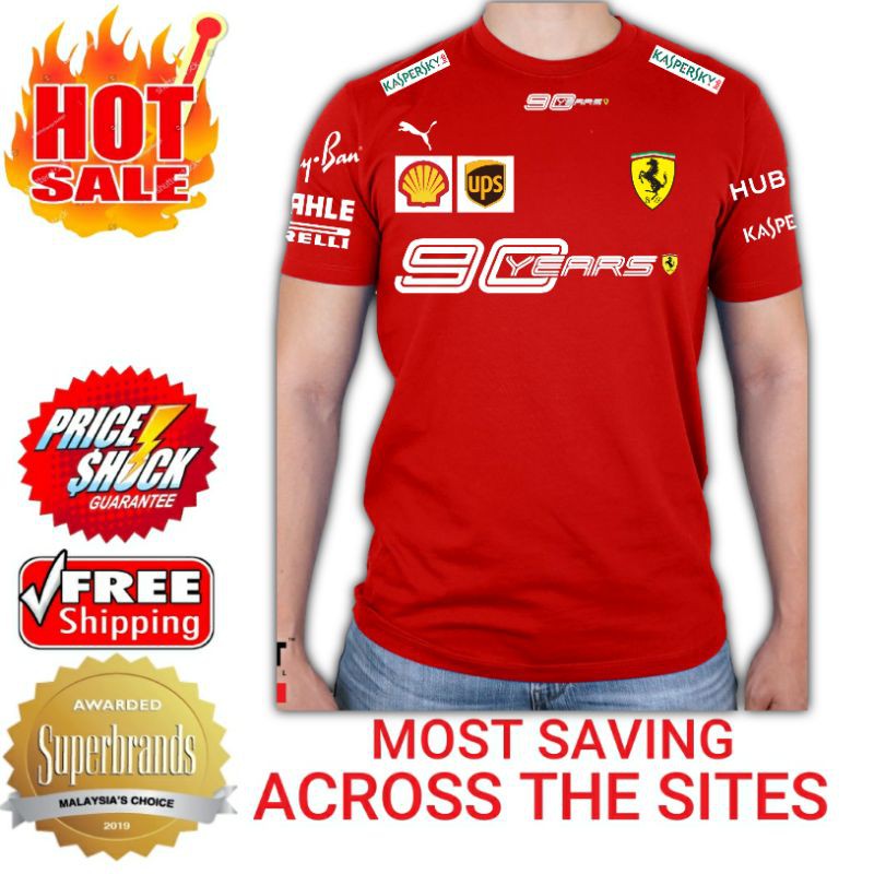 MUST BUY 90th Year Anniversary Scuderia Ferrari Men s F1 Racing