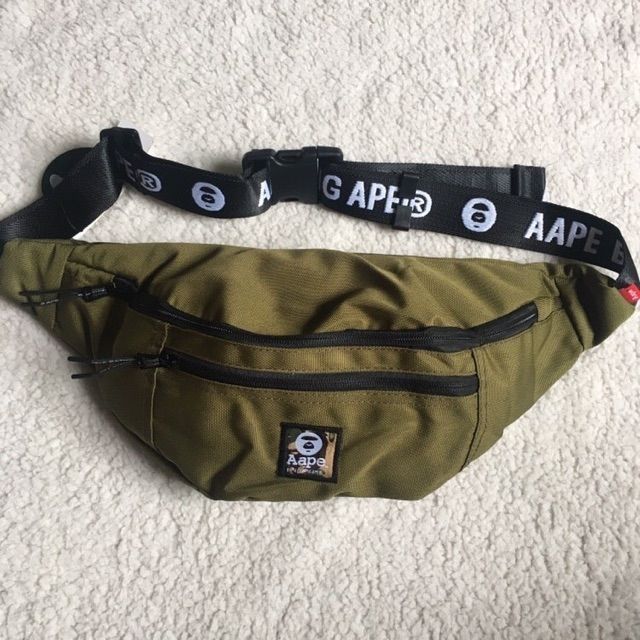 Aape nylon discount canvas waist bag