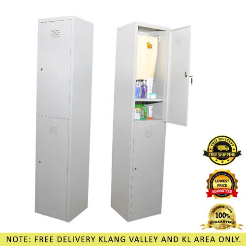 2 compartment deals steel locker