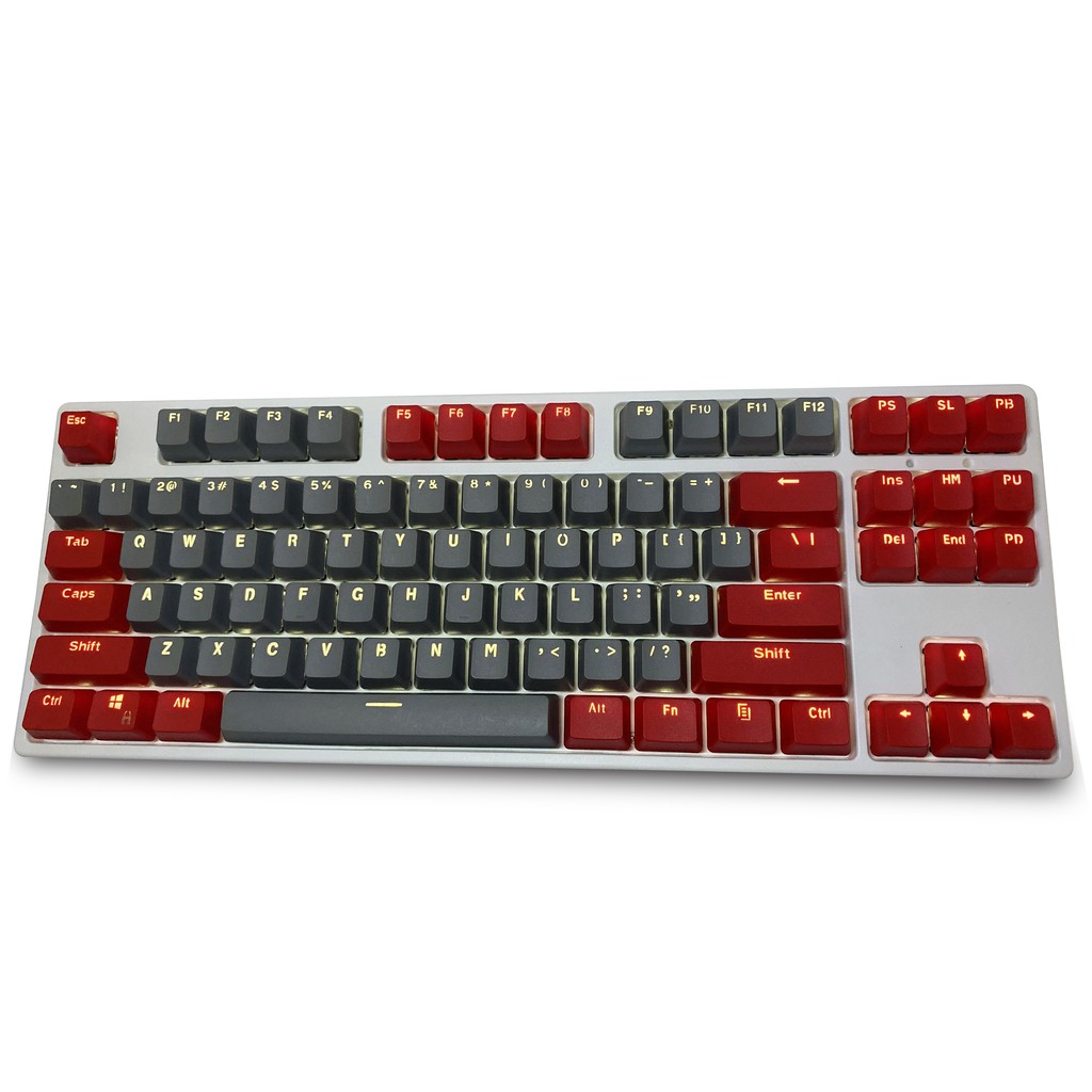 108 Key Cherry mx Brown Keyboard Red Keycap Dual Lens ABS Game 127 Keys，  Suitable for Mechanical 104 Keys 最終販売です