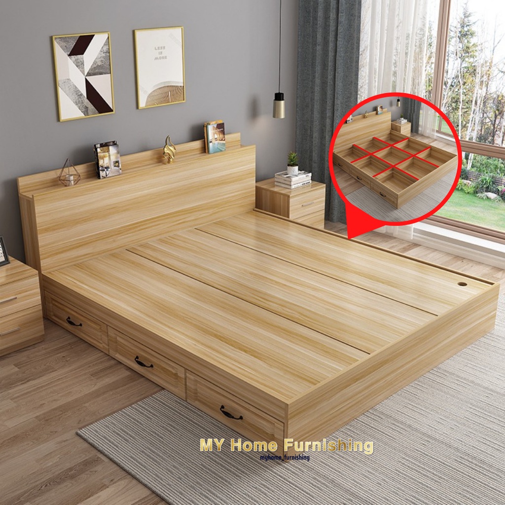 Tatami bed deals frame with storage