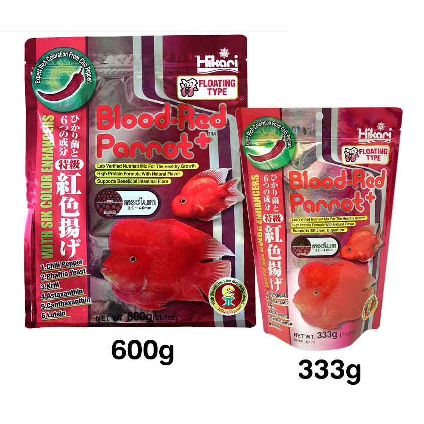 Hikari blood shop parrot food