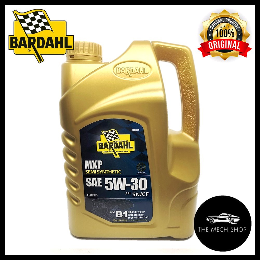 BARDAHL MXP FULLY SYNTHETIC 5W30 Engine Oil 4L