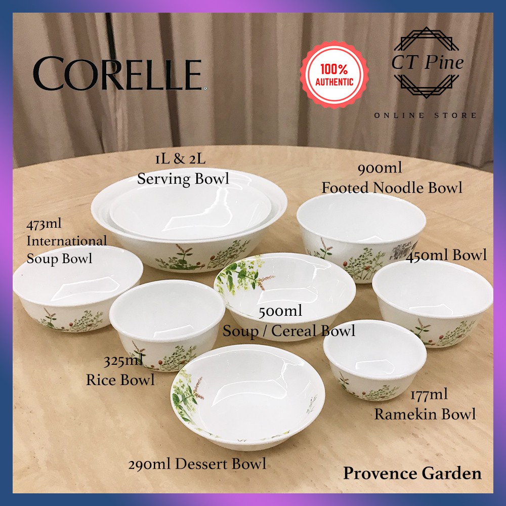 Corelle Provence Garden PVG Loose Bowl Classy Round Soup