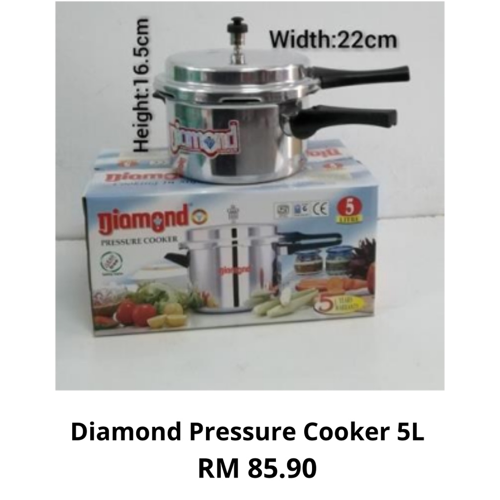 Diamond Pressure Cooker 5L Shopee Malaysia