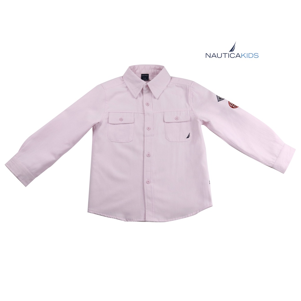 Nautica Boy's Long-Sleeve Collared Shirt