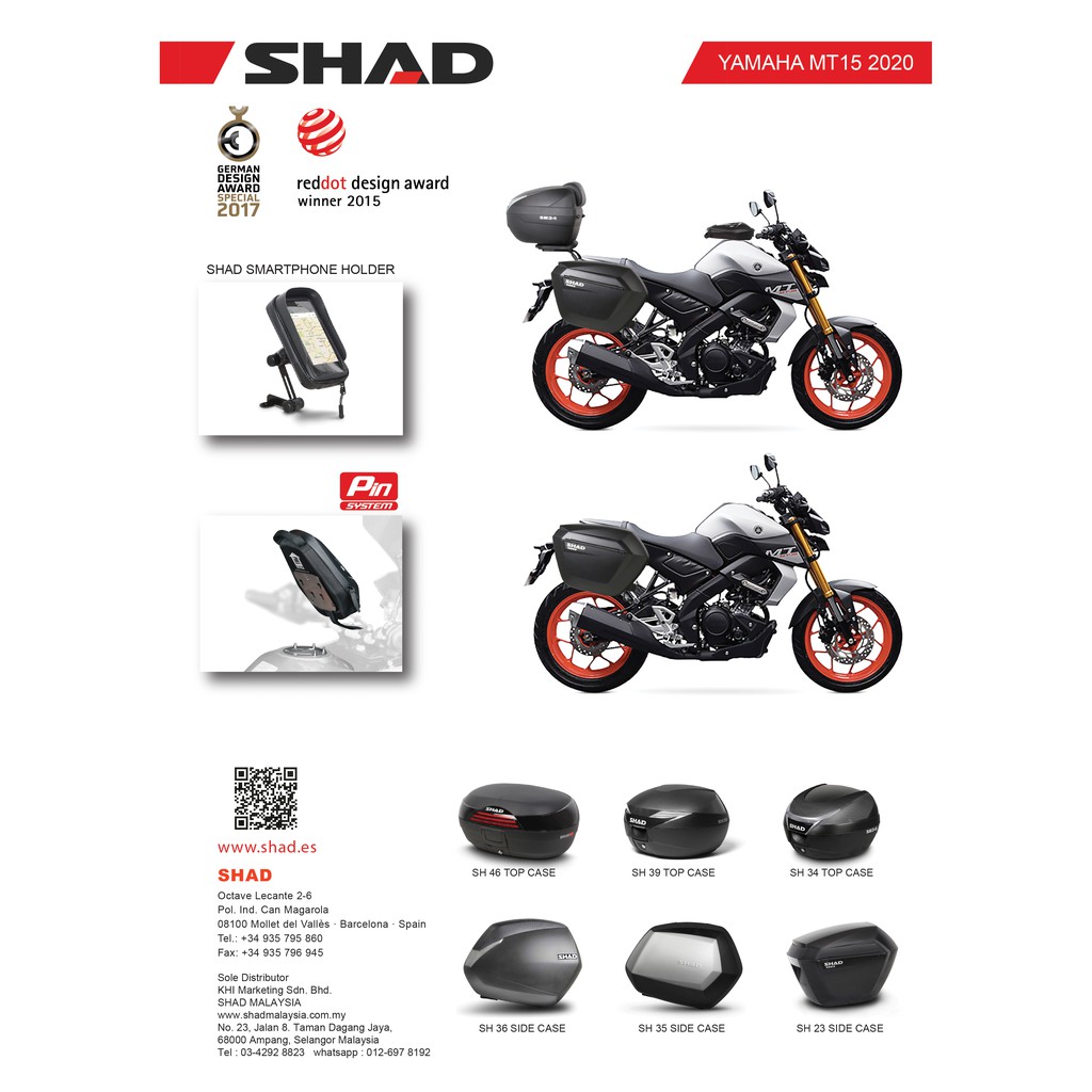 Shad Case for Yamaha MT15 2020 2023 Shopee Malaysia