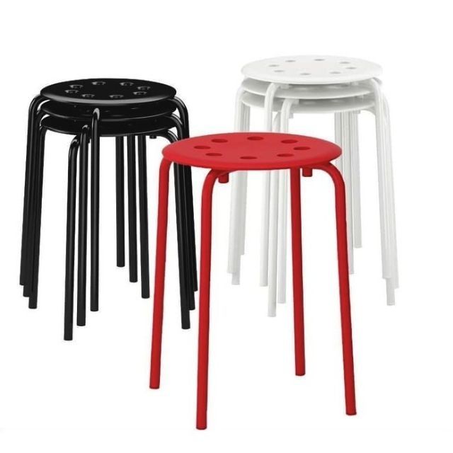 HOT ITEM MARIUS Stool black white IKEA 100 GENUINE BANGKU