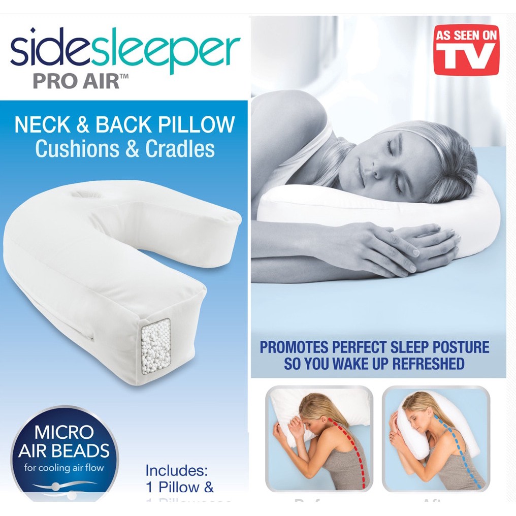 As seen on tv side sleeper 2024 pro air neck & back pillow