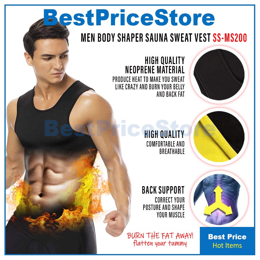 Sauna men's hot sale suit vest