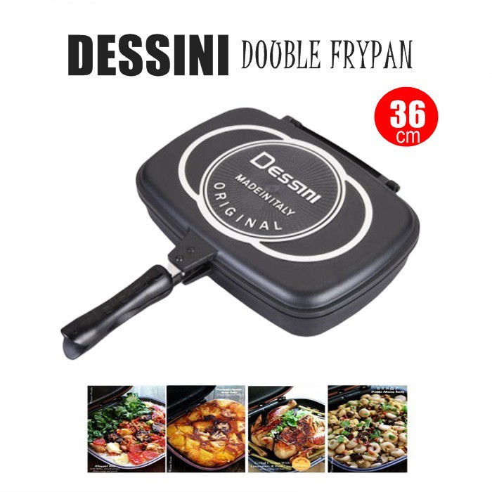 High Quality 36CM Double Sided Foldable Grill Frying Pan BBQ Kuali Panggang  Besar Periuk Pemanggang bbq Pemanggang ajaib