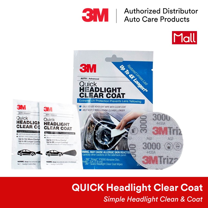 3M™ Quick Headlight Clear Coat Wipes