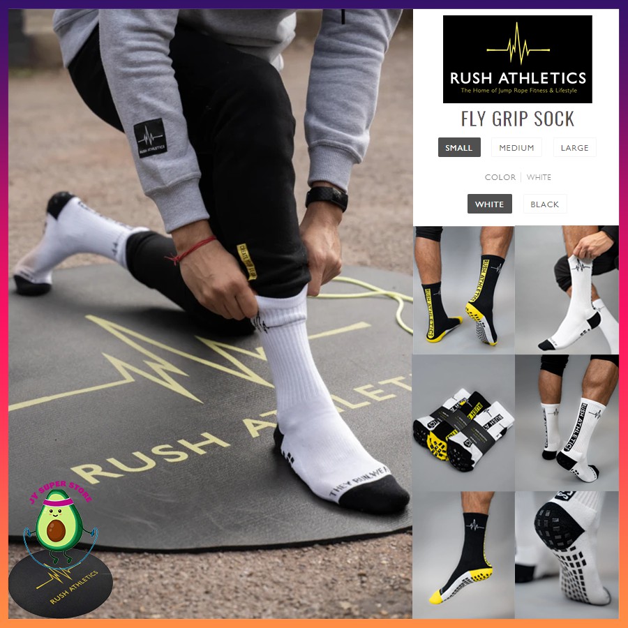Rush Athletics- Fly Grip Sock - Sarung Kaki- Jump Rope Sock