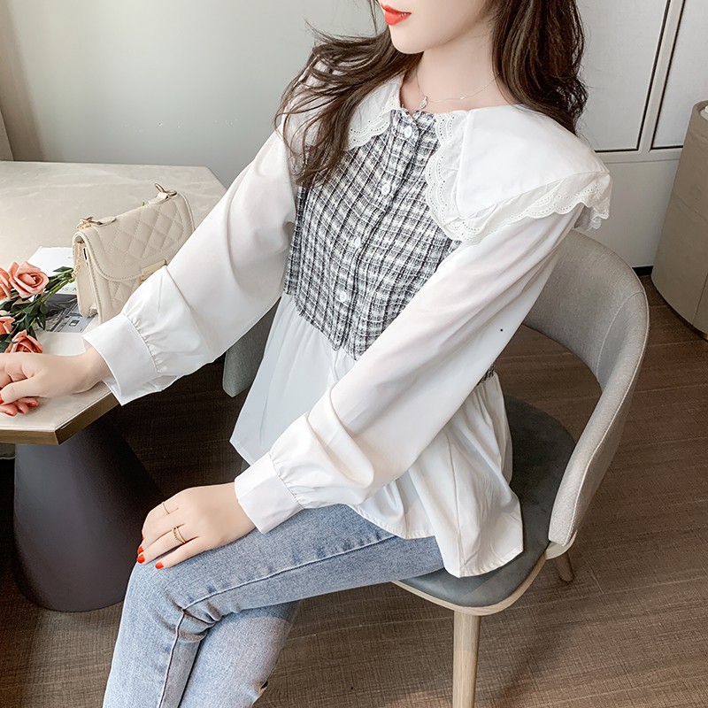 Korean cheap long blouse