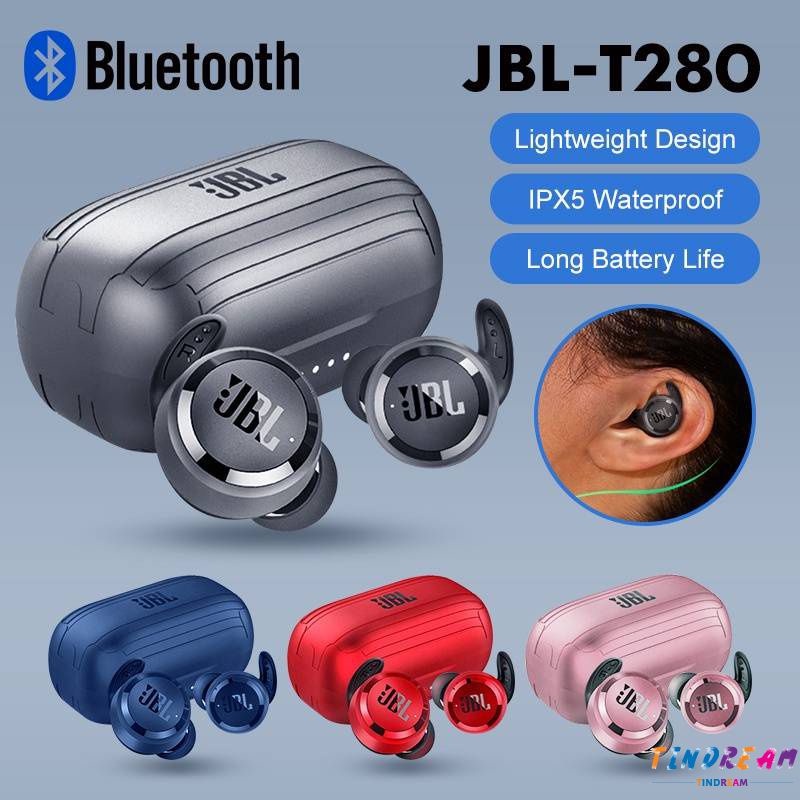 jbl t280 tws wireless sports earphones bluetooth 5.0 for xiaomi