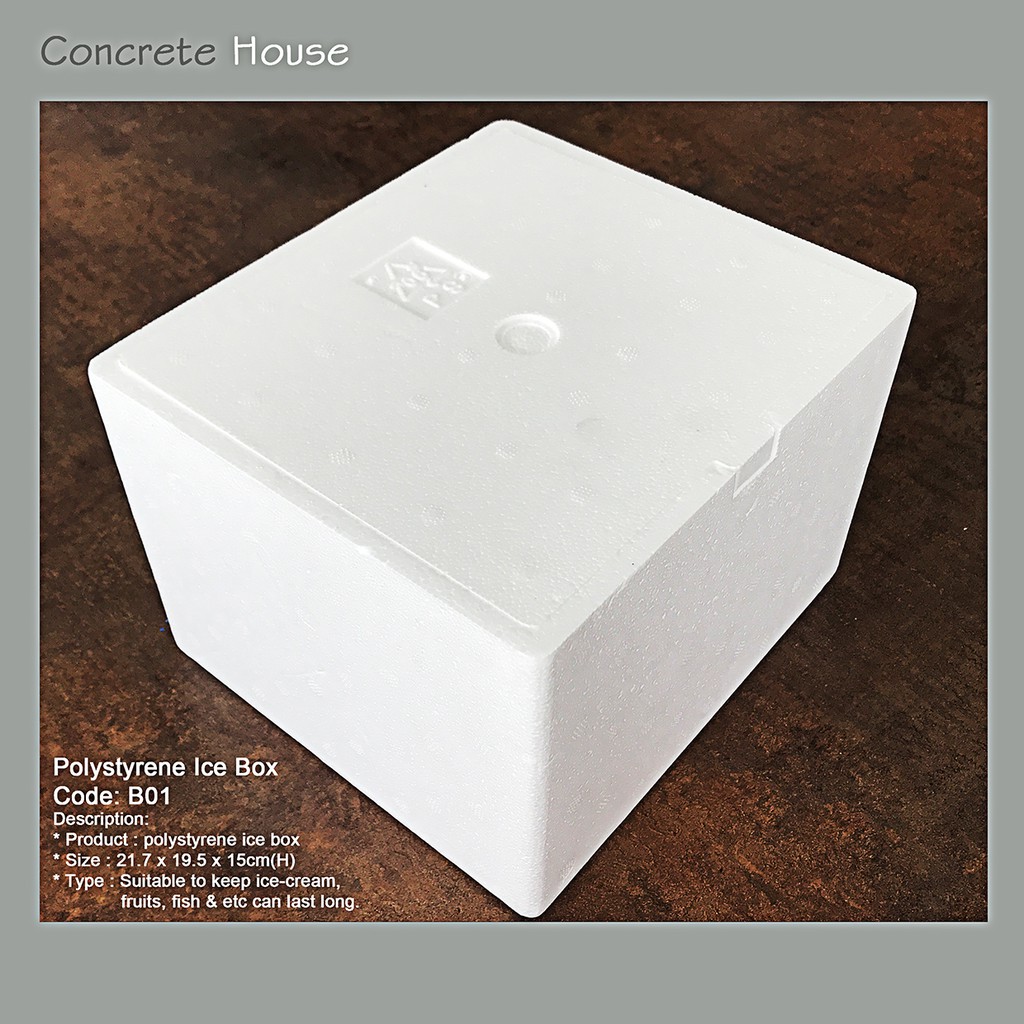 Polystyrene deals ice box