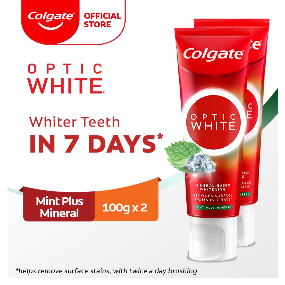 Colgate Optic White Mint Plus Mineral Whitening Toothpaste