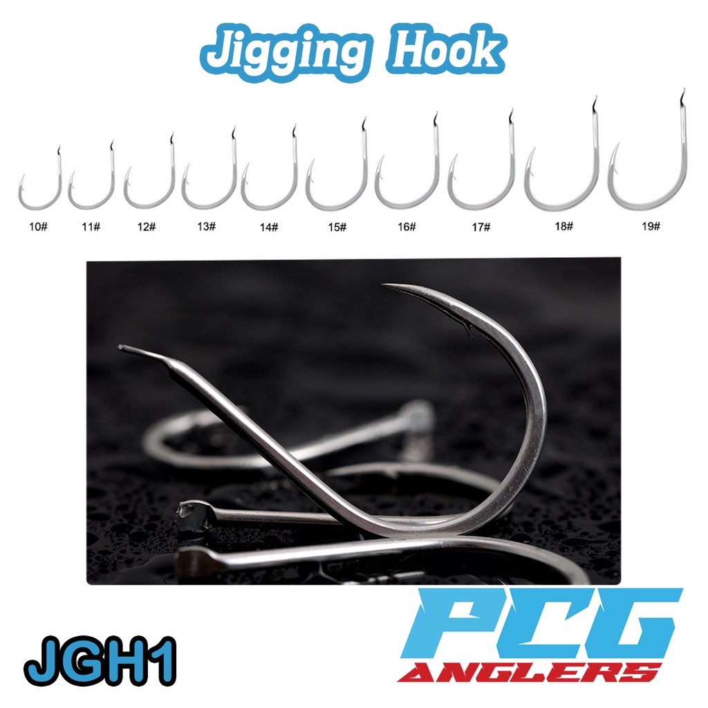 Jigging Hook Silver Flat Micro Jig 1pcs Fishing High Carbon Assist
