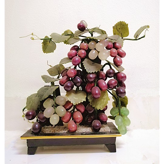 定価から3０％オフ 玉水晶葡萄樹置子多子多福客間創意家庭天然装飾茶幾